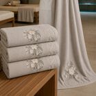 Set De 3 Toallas De Ba&ntilde;o Gris Premium 70x140 Cm Extra Suaves Alta Absorci&oacute;n