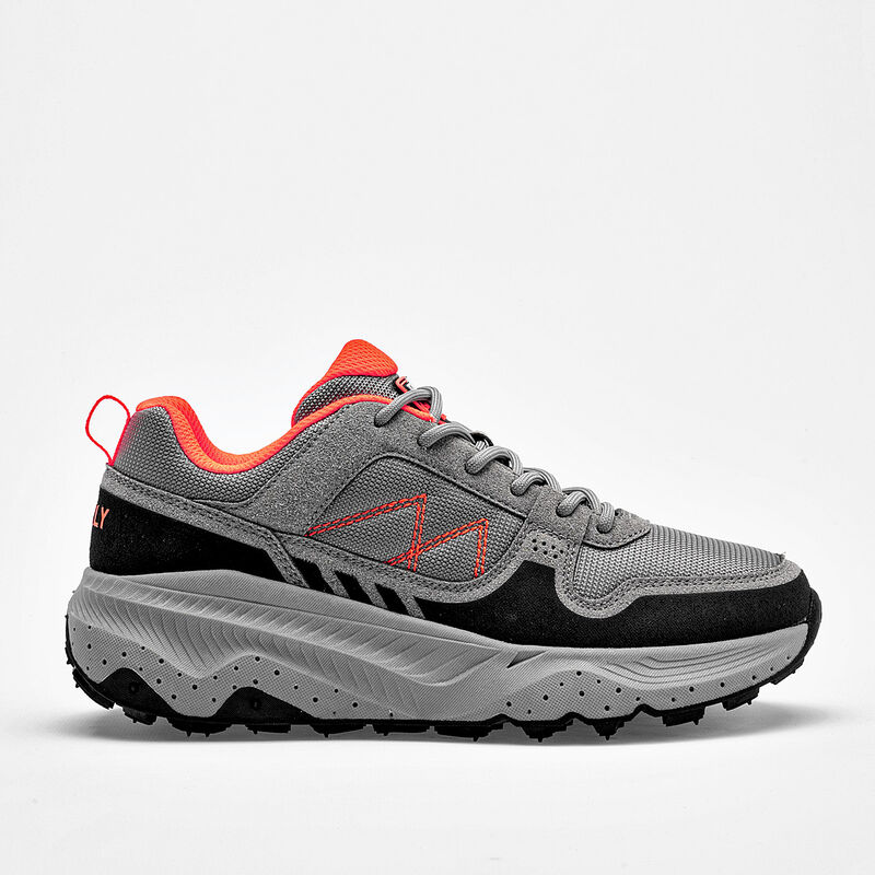 Charly tenis hiking para mujer gris negro cod 1... image number null