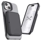 Funda GHOSTEK Exec para iPhone 15 Gris con porta tarjetas