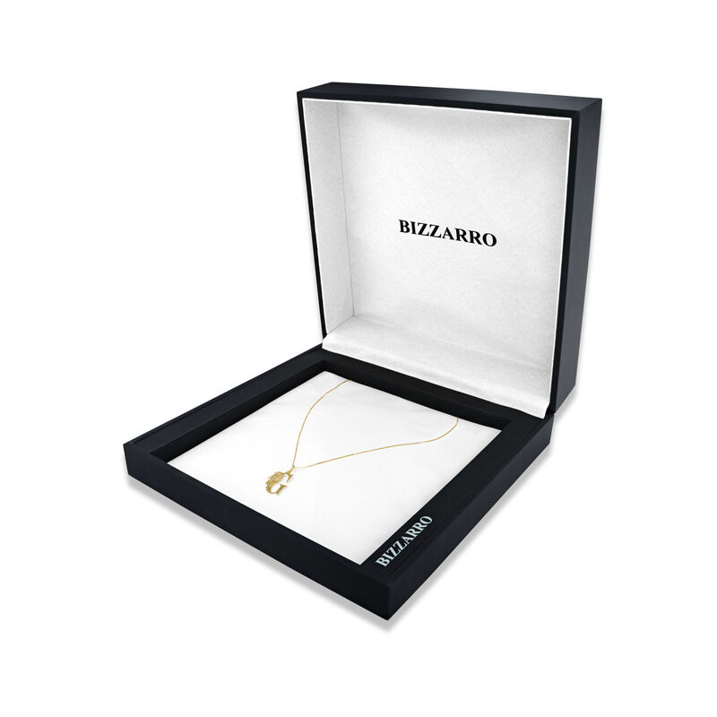 Dije De Letra G De Oro Amarillo 14K Con Cadena ... image number null