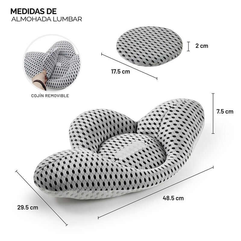 Almohada Lumbar Ergonómica AGBOX - ¡Adiós al do... image number null