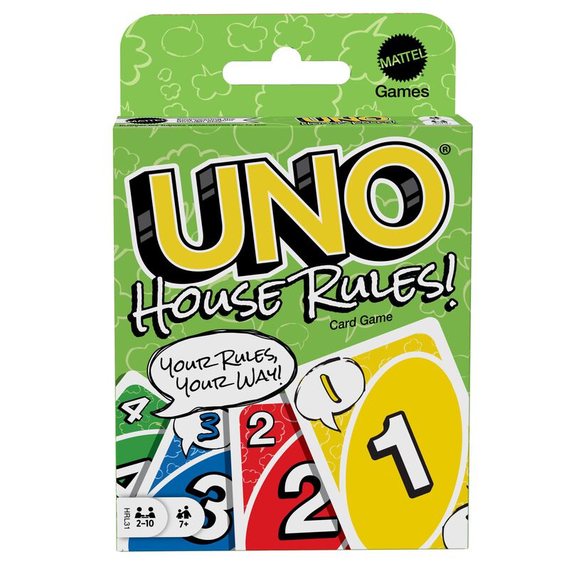 Juego De Cartas Mattel Games Uno House Rules Pa... image number null