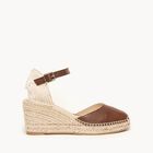 Alpargata de Cu&ntilde;a Media Marga Marr&oacute;n Oscuro