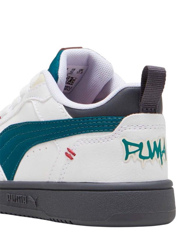 Tenis Ni&ntilde;o Puma Rebound V6 Blanco 39794301 image number null