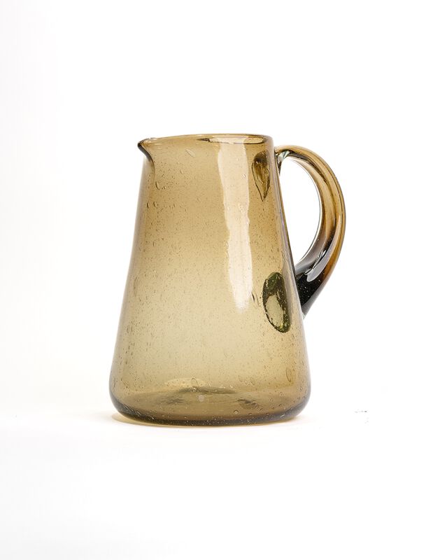 Jarra de Agua de Vidrio Soplado Verde Marea Baj... image number null