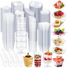 Platos para aperitivos Tessco For You 1600 piezas transparentes