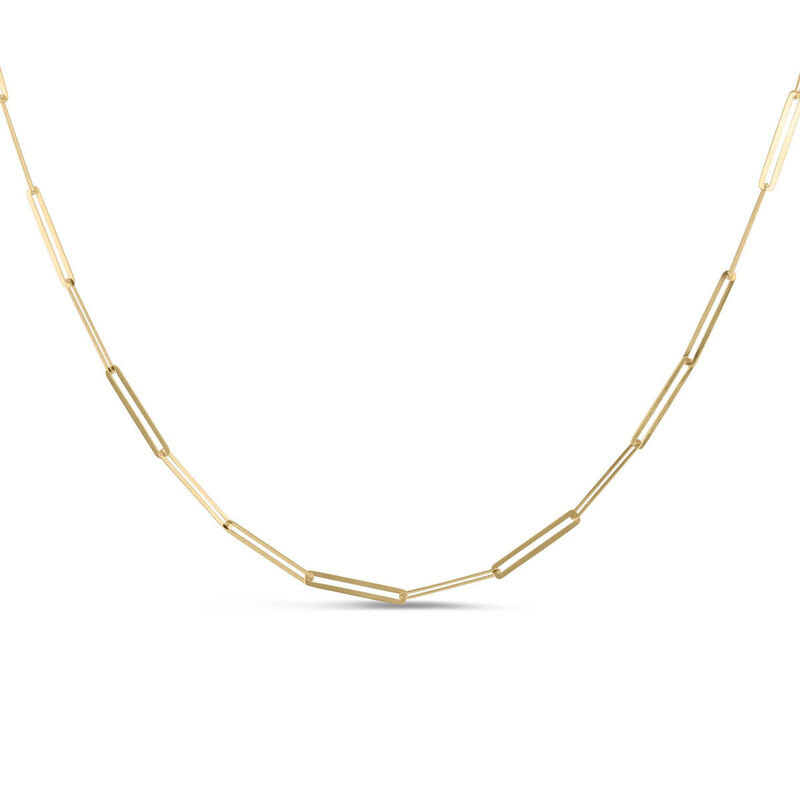 Gargantilla De Oro Amarillo 10k (45cm Aprox) image number null