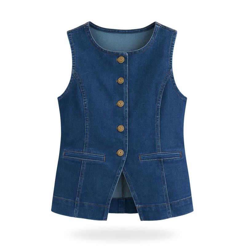 Chaleco de mezclilla image number null