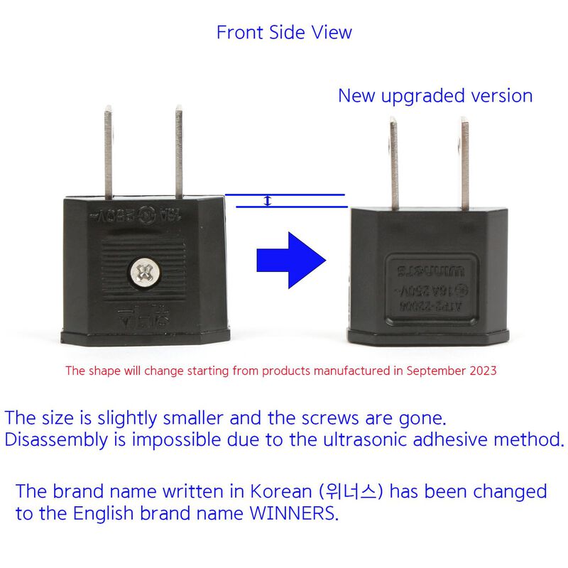 Adaptador De Viaje Winners De 220 V A 110 V De ... image number null