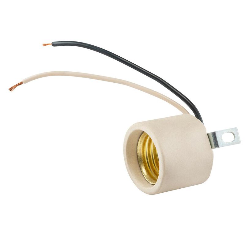 Portal&aacute;mpara de porcelana candil con escuadra y... image number null