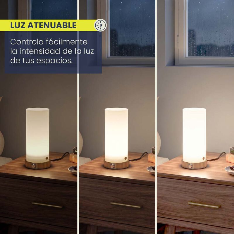 L&aacute;mpara de Mesa MIL LUCES MONAVI Dorado Satinad... image number null