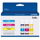 Pack De 3 Botellas De Tinta Ceeboo 80 ml Cian/magenta/amarillo