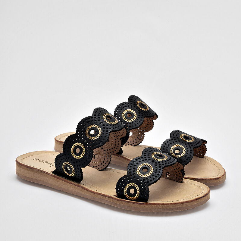 Mora Tierra Sandalia para mujer negro image number null
