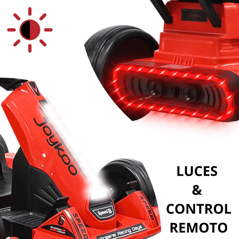 Montable El&eacute;ctrico Go Kart para Ni&ntilde;os con Largo... image number null