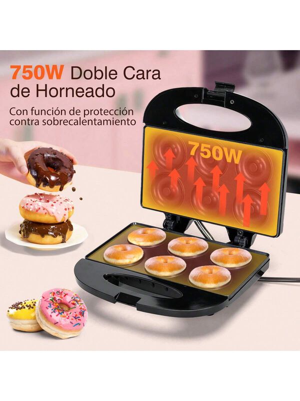 Mini M&aacute;quina Para Hacer Donas Antiadherente El&eacute;... image number null