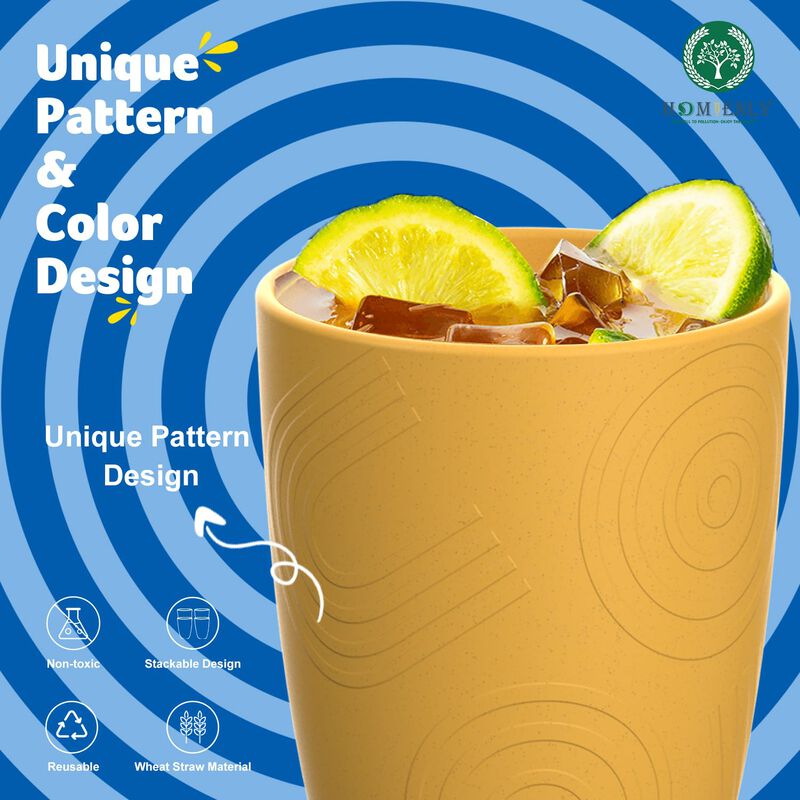 Vaso Homienly 355 ml Pack De 8 &ndash; Color Amarillo... image number null