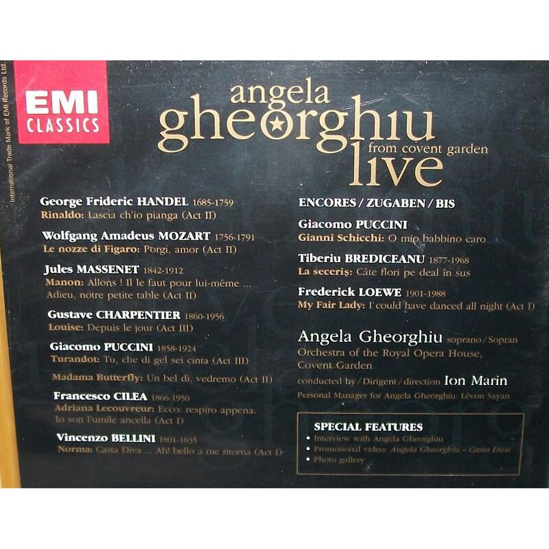 DVD EMI Angela Gheorghiu - En Vivo en Covent Ga... image number null