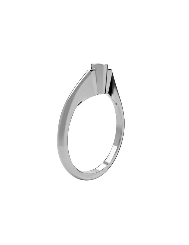 Anillo de Compromiso de 14K con Diamante de Lab... image number null