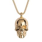 Collar Hombre Dije Calavera, Cadena Acero Inoxidable Luckman
