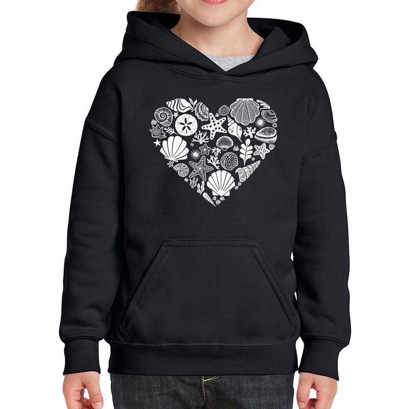 Sudadera Con Capucha Word Art Para Ni&ntilde;a - Conch... image number null