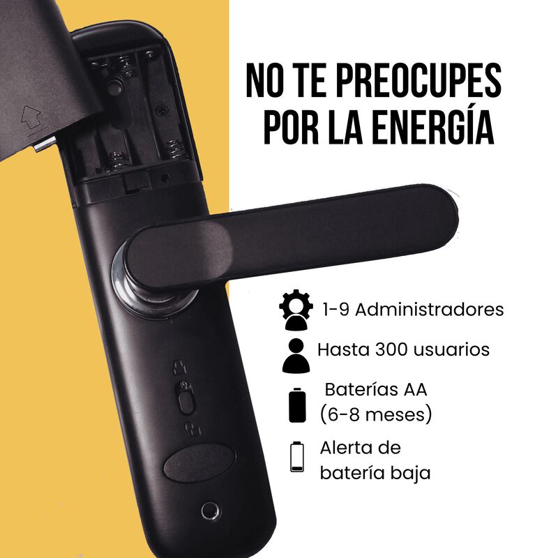 Cerradura Chapa Inteligente Wi-Fi Mod-B110 Daxx... image number null