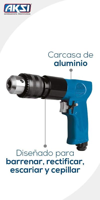 Taladro Neumatico Aksi Reversible de 3/8 pulg s... image number null