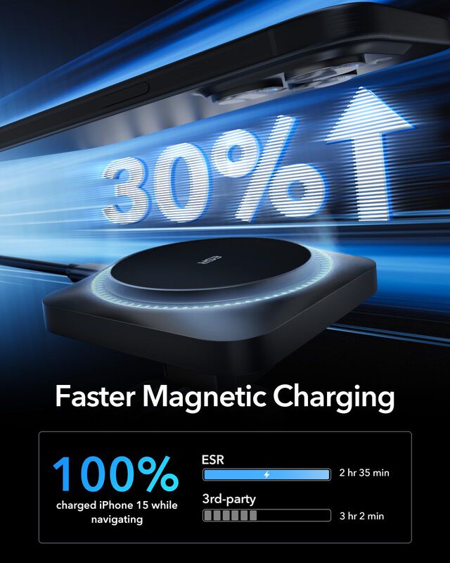 Cargador De Coche Esr Magsafe Con Cryoboost Par... image number null
