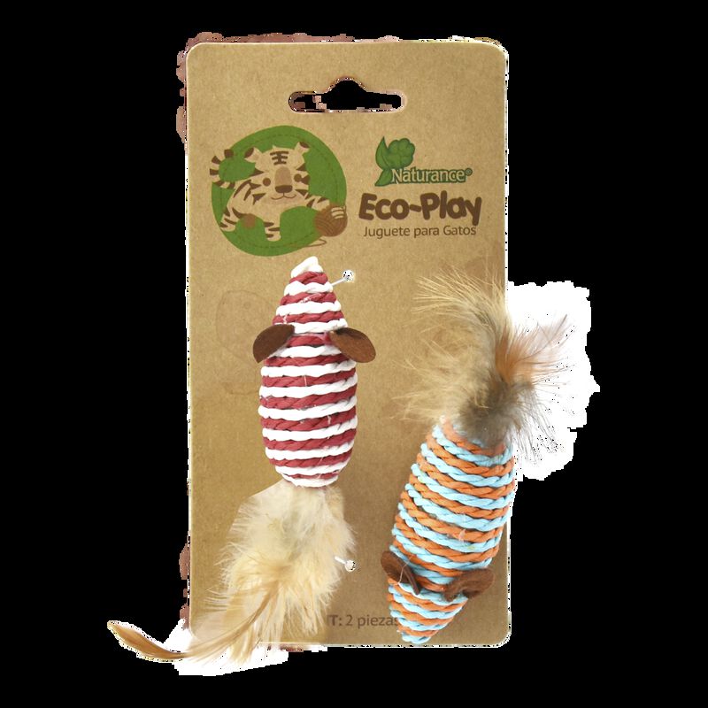 Naturance Ecoplay Juguete Ratón Con Plumas Para... image number null