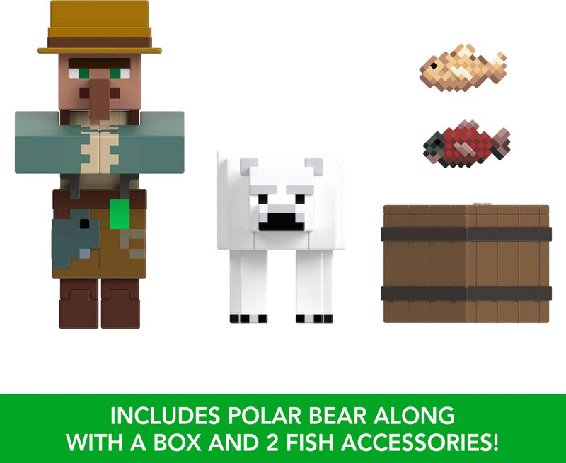 Juego De Figuras De Acci&oacute;n Mattel Minecraft, 2 ... image number null