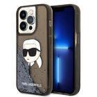 Funda Karl Lagerfeld Glitter Para iPhone 15 Pro Max - Negro