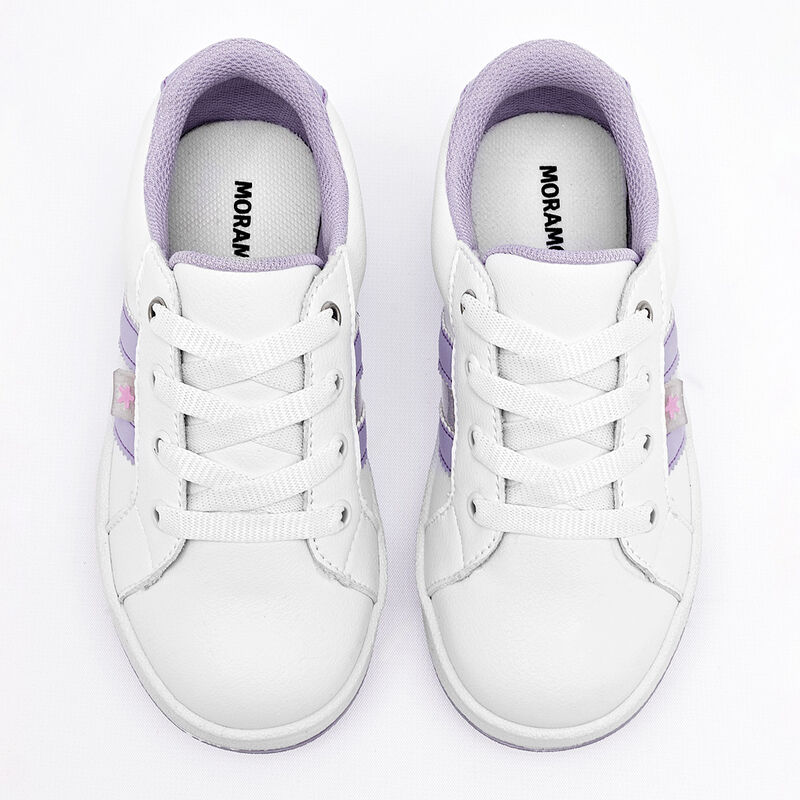 Moramora tenis para BEB&Eacute; blanco lila cod 140661... image number null