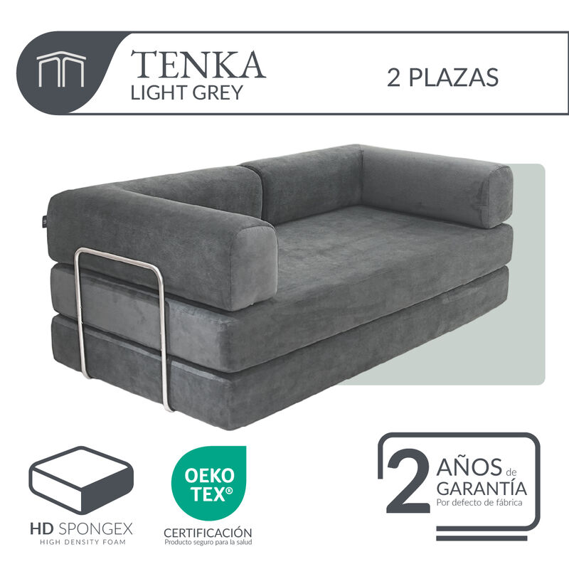 Sof&aacute; Espuma Alta densidad TENKA Light Grey 2 pl... image number null