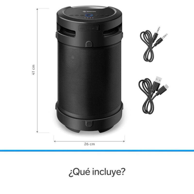 Bocina Bluetooth Bazooka XBass TWS, 800 W PMPO image number null