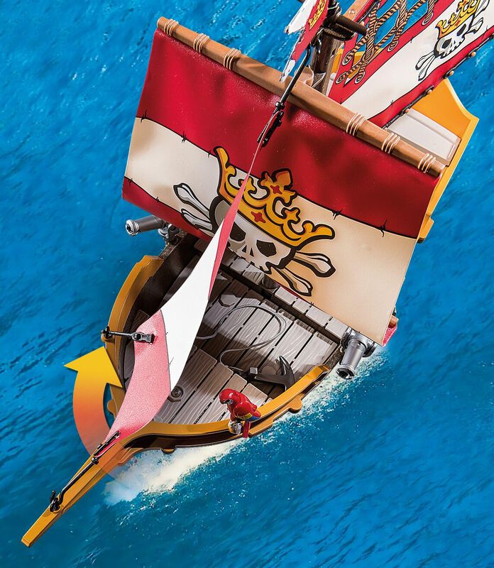 Barco Pirata Playmobil 71418 Con 2 Figuras Y 98... image number null