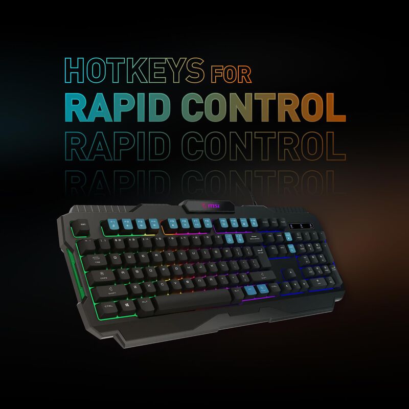 Set De Teclado Y Rat&oacute;n Msi Forge Gk100 Combo Ga... image number null