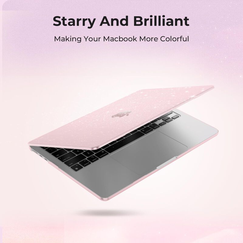 Funda R&iacute;gida Con Brillo Rosa Para Macbook Air 1... image number null