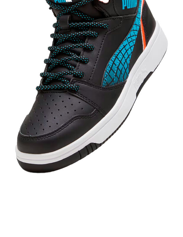 Tenis Joven Rebound V6 Mid Techie Bud Negro 397... image number null