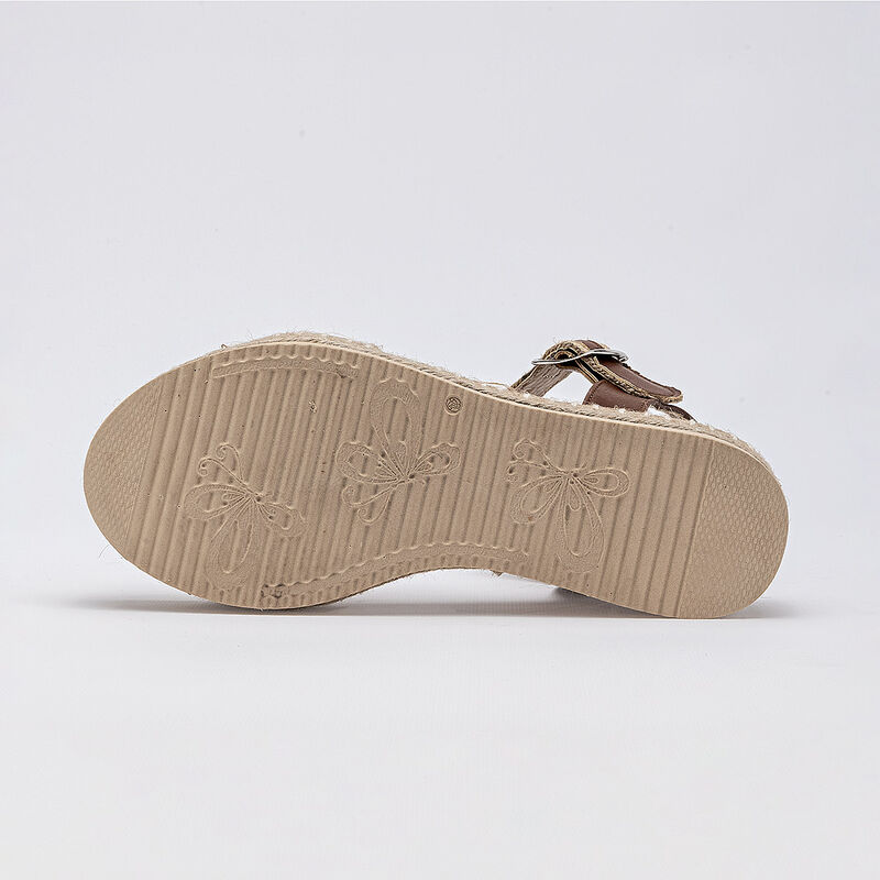 Queen sandalia tipo alpargata para mujer beige ... image number null