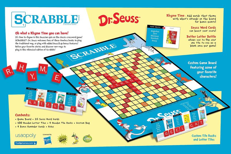 Juego De Mesa Usapoly Scrabble: Dr. Seuss Editi... image number null