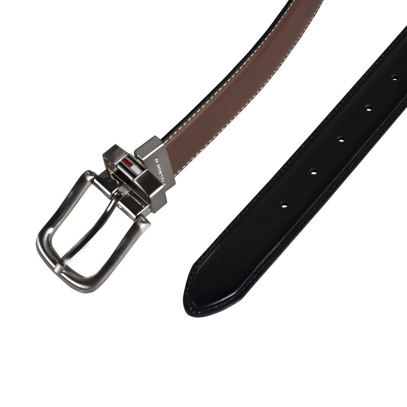 Cintur&oacute;n Tommy Hilfiger Reversible De Cuero Mar... image number null