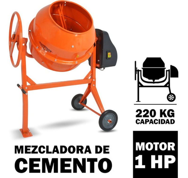 Revolvedora de Concreto El&eacute;ctrica 1/2 Saco 1 Hp... image number null