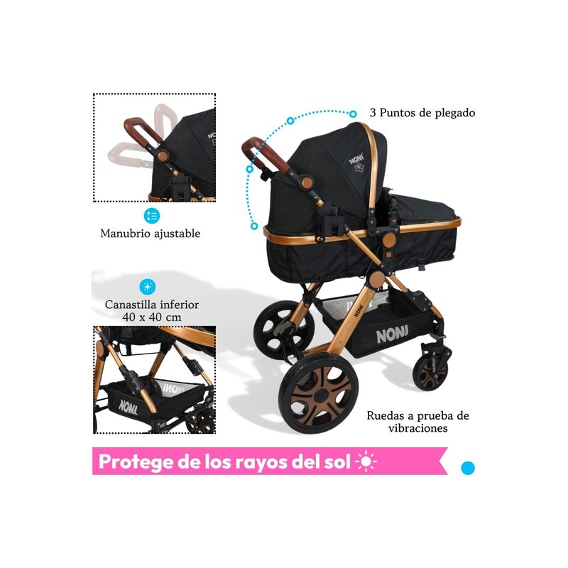 Carriola Multifuncional Plegable Con Respaldo R... image number null