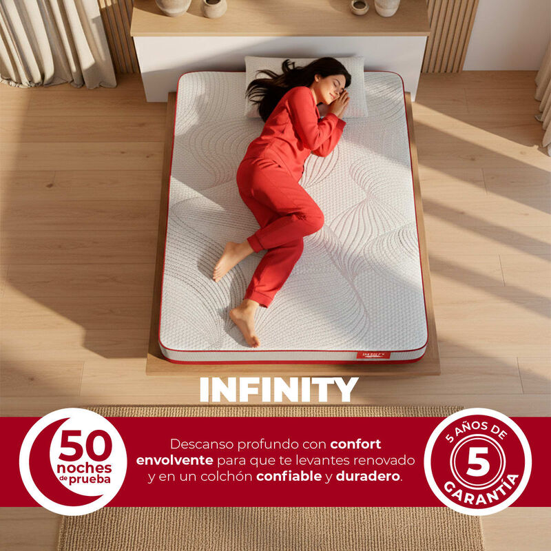 Colch&oacute;n Matrimonial en Caja Atlas Infinity 20 c... image number null