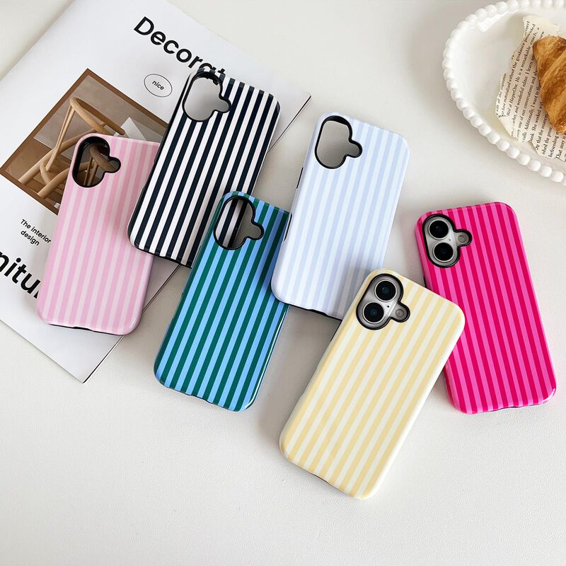 Funda CHEDEMK para iPhone 16 de 6,1" con Rayas ... image number null