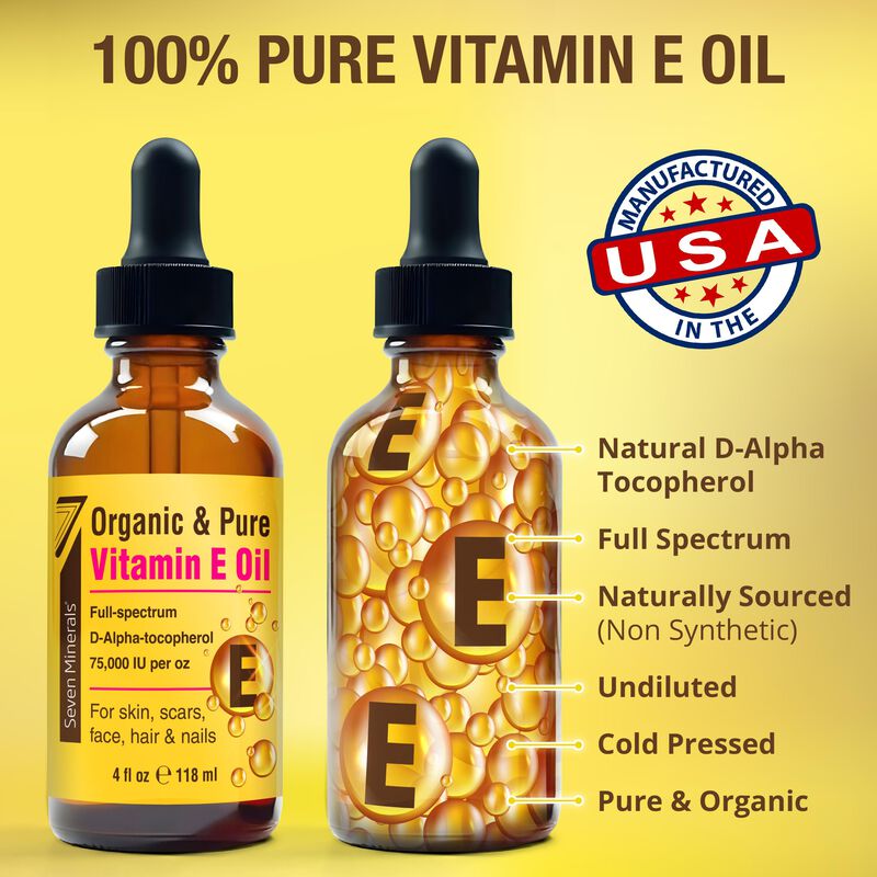 Aceite De Vitamina E Seven Minerals, Ultra Puro... image number null