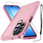 Funda RMOCR para Samsung Galaxy A17 5G, Rosa Pastel con Protector de Pantalla