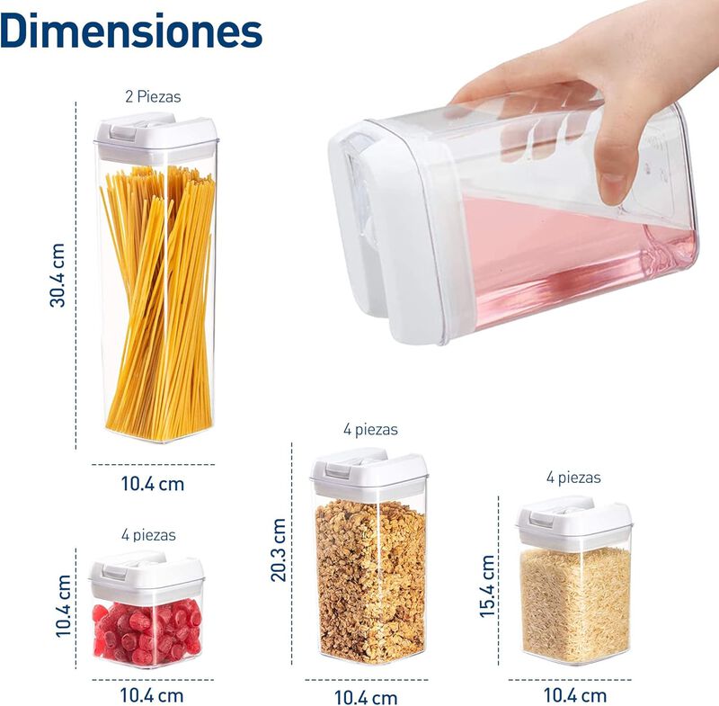 Juego de Recipientes Herm&eacute;ticos para Alimentos ... image number null