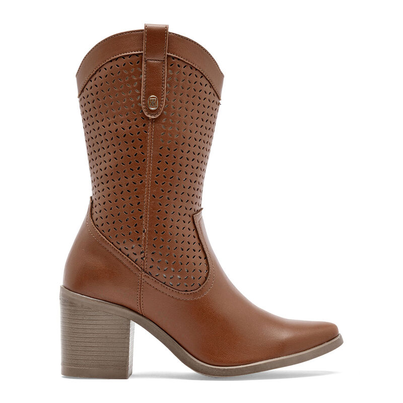 Moramora Bota Tac&oacute;n Para Mujer Camel Cod 140193... image number null
