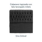 Cabecera Melfi King Size Gris Oxford