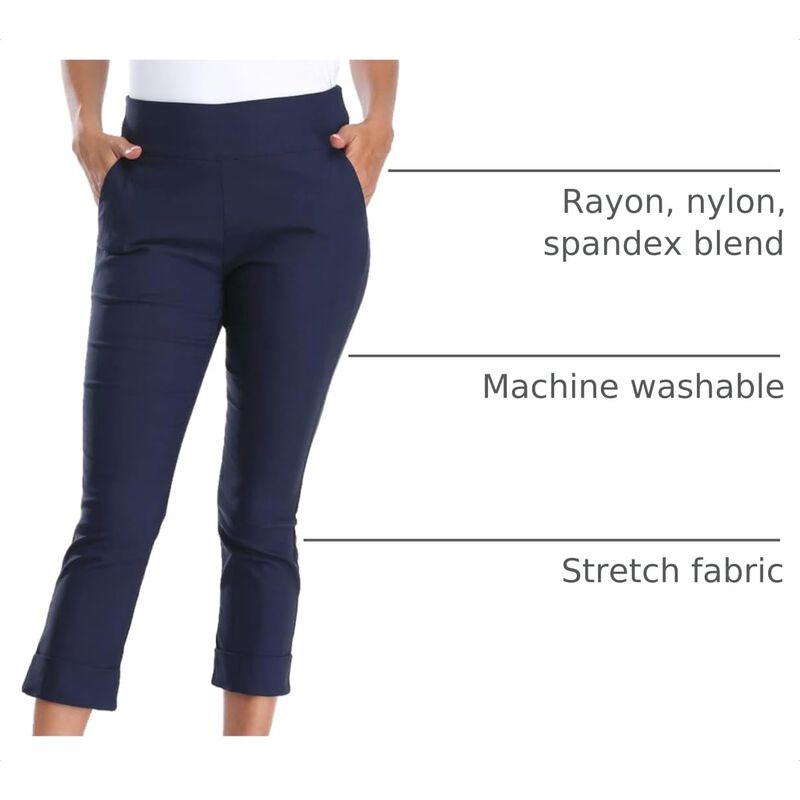 Pantalones HDE Capri Azul Marino XL 61 cm con B... image number null